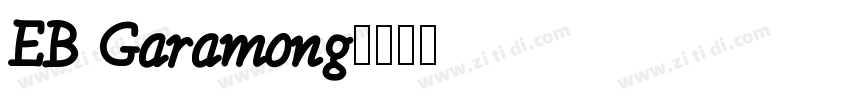 EB Garamong字体转换